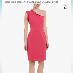 Black Halo Women's Pravella One Shoulder Dress NWT